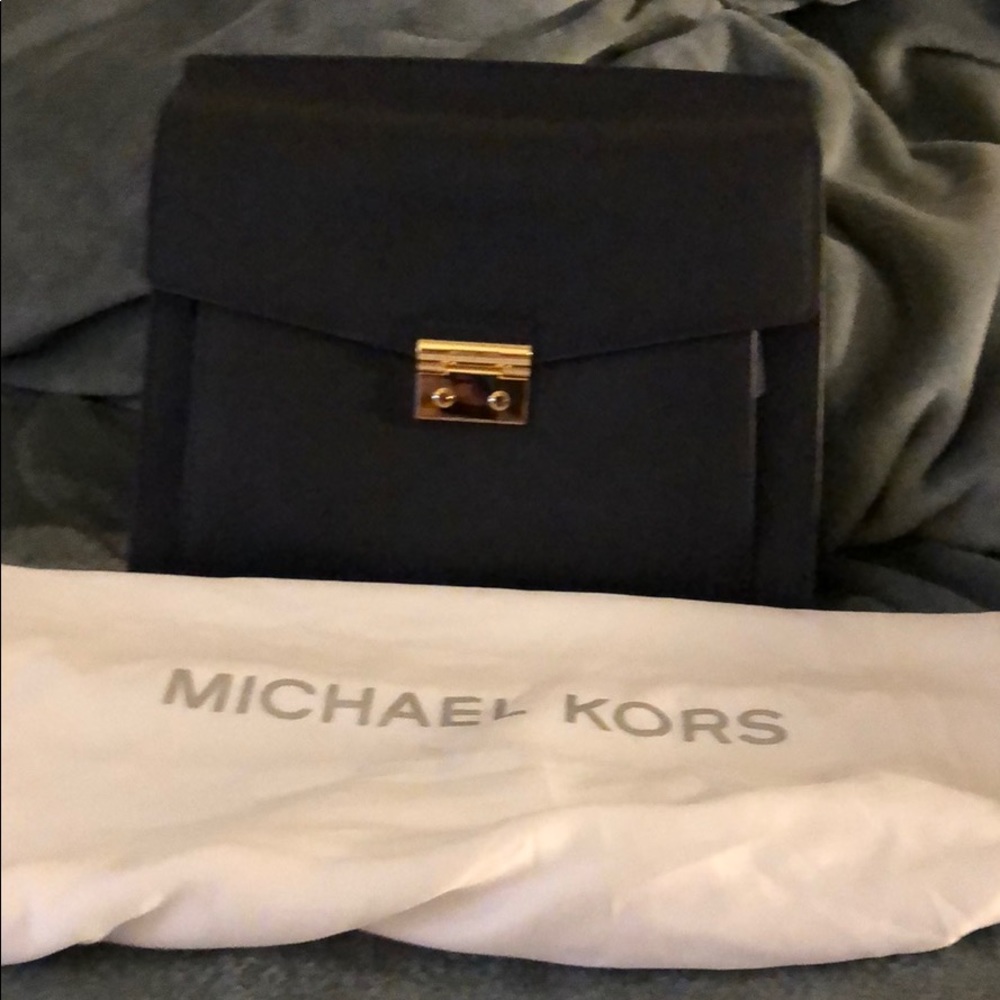 Michael Kors Navy Satchel